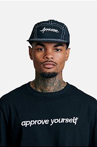 Boné Approve 5 Panel Only Black