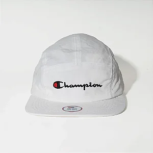 Boné Champion 5 Panel Micro Mini Script White