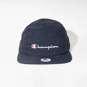 Boné Champion 5 Panel Micro Mini Script Black