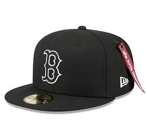 Boné New Era 59FIFTY MLB Boston Red Sox Alpha Collection Black