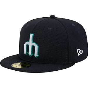 Boné New Era 59FIFTY MLB Seattle Mariners Clubhouse 2025 Fitted Black