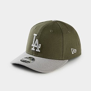 Boné New Era 9Seventy MLB Los Angeles Dodgers Strech-Snap New Olive