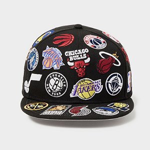 Boné New Era 9FIFTY NBA League All Over Hat Black
