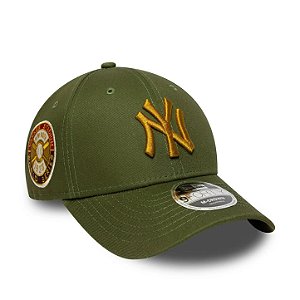 Boné New Era 9FORTY MLB New York Yankees Side Patch M-Crown Green