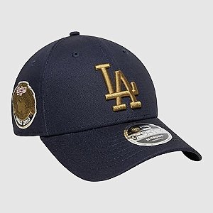 Boné New Era 9FORTY MLB Los Angeles Dodgers Side Patch M-Crown Navy