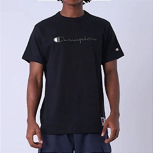 Camiseta Champion Heritage Script 30 Colors Black