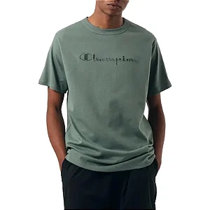 Camiseta Champion Heritage Script 30 Colors Nurture Green