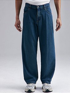 Calça PLANO C Baggy Jeans Pants Washed Army Wash