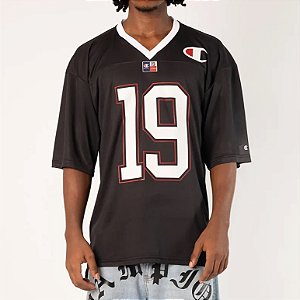 Camiseta Champion Oversized Sport Blokecore Football Black