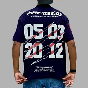 Camiseta Approve Huge Numbers Premium Navy Blue