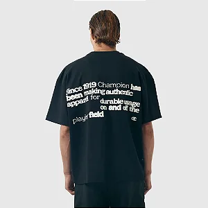 Camiseta Champion Boxy Nano Text Black