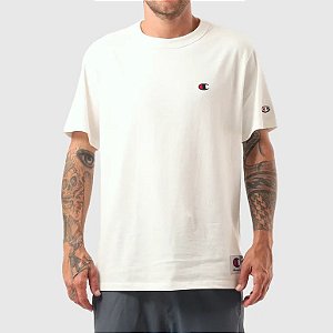 Camiseta Champion Logo C Embroidery Off White