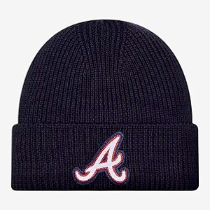Gorro New Era Skull Knit MLB Atlanta Braves Beanie Navy