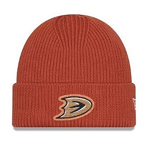 Gorro New Era Skull Knit NHL Anahein Ducks Beanie Orange
