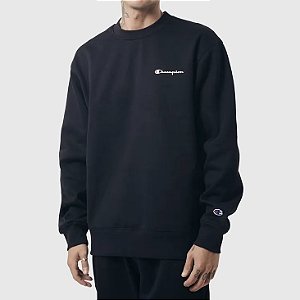 Moletom Champion Athletic Mini Script Crewneck Black