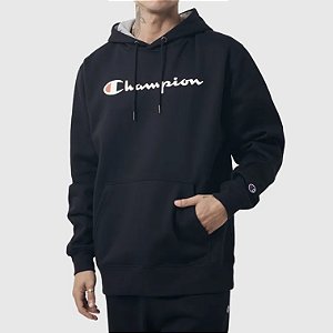 Moletom Champion Athletic Script Hoodie Black