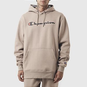 Moletom Champion Athletic Script Hoodie Dark Khaki