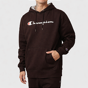 Moletom Champion Athletic Script Hoodie Coffee