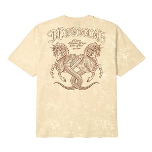 Camiseta Thug Nine Oversized Morphus Bege