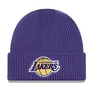 Gorro New Era Skull Knit NBA Los Angeles Lakers Beanie Purple