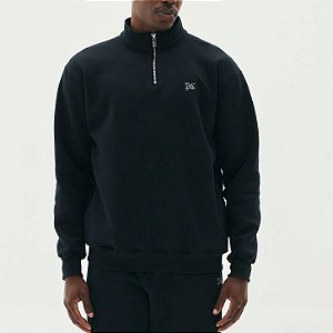 Moletom PLANO C Half Zip PC Black