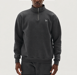Moletom PLANO C Half Zip PC Gray
