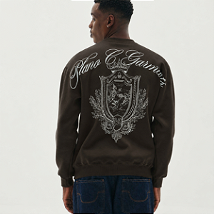 Moletom PLANO C Celestial Crewneck Brown