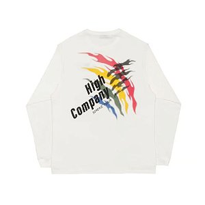 Camiseta High Longsleeve Smoke Team White