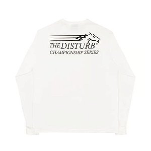 Camiseta Disturb Longsleeve Championship Serie Tee Off White