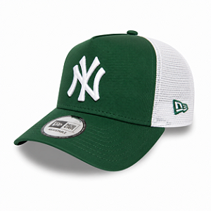 Boné New Era 9FORTY MLB New York Yankees League Essencial Trucker Hat Green