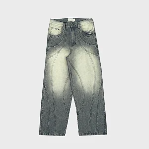 Calça Take-Off Disorder Washed Grey Jeans