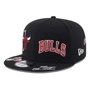 Boné New Era 9FIFTY NBA Chicago Bulls All Over Hat Black
