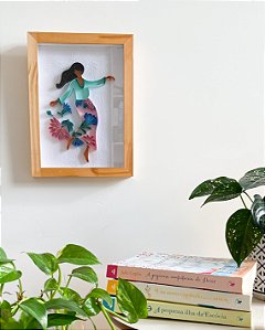 Quadro Vestida de flores