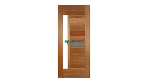 PORTA BBB MACICA 1,20 MT TAUARI COM VITRO VERTICAL - MAPAF