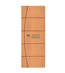 PORTA BBB MACICA 1,20 MT TAUARI COM FRISO ARCO - MAPAF