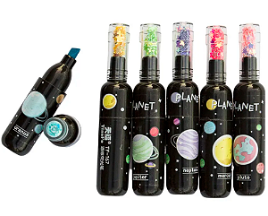 Kit 6 Marca textos Fofos Galáxia