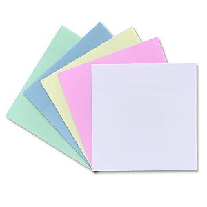Bloco Adesivo Transparente 50 Folhas Notas Tipo Post it