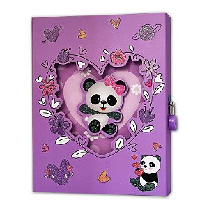 Diário Infantil com Cadeado Panda