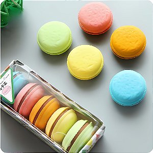 Kit 5 Borrachas Fofas Macaron