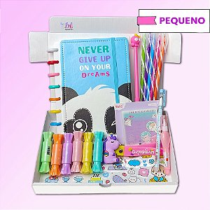 Kit Studies Kawaii Caderno de Disco 17 itens Tamanho P