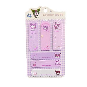 Marca Páginas Kuromi 120 Folhas 6 Modelos tipo Flags Sanrio