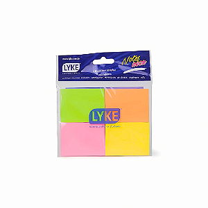4 Mini Blocos Adesivos Cores Neon 38 x 51 mm 50 Folhas