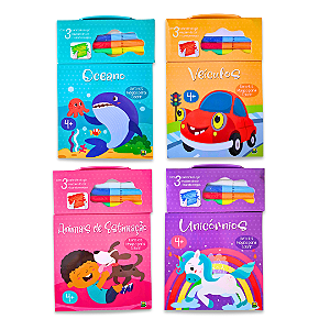 Livro de Colorir Temático Canetinha Hidrocor Mágica 80 Folhas