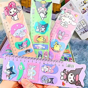 Conjunto de Bloquinhos Sanrio com Régua