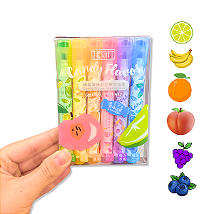 Conjunto 6 Marca Textos Perfumados Frutas