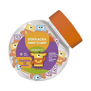 Borracha Fofa Monstrinhos Leo&Leo