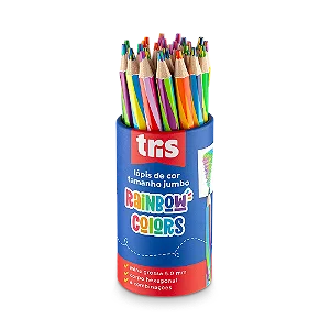 Lápis de Cor TRIS Rainbow Colors JUMBO