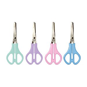 Tesoura Escolar Pastel Sem Ponta 13 Cm Lyke