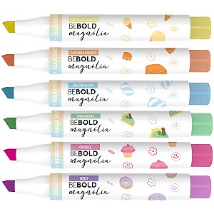 BE BOLD Candy Magonólia Marca Texto Perfumado Newpen 6 Cores