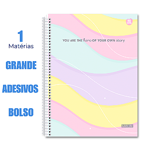 Caderno Univesitário 80 Folhas Cristales You Are The
